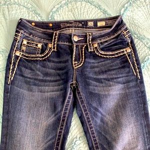 Miss Me 26 Signature Skinny Jeans Blue Denim